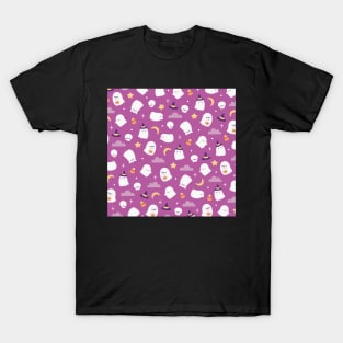 Cute Ghosts Pattern T-Shirt